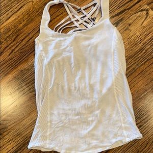 Lululemon size 4 athletic shirt with built in bra